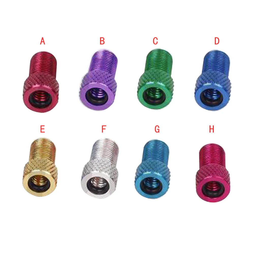 Pack of 5 Valve Adapter Premium Material Presta Cap Presta to Schrader