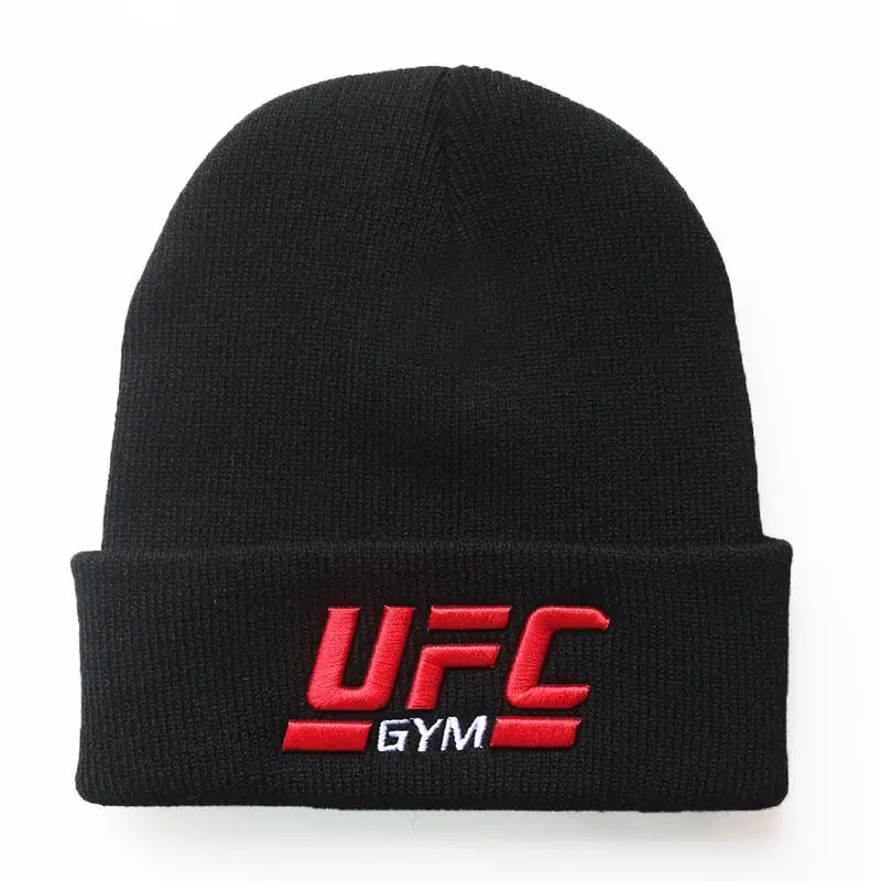 Men's and Women's Autumn/Winter New Knitted Hat UFC Gym Embroidered Knitted Hat GYM Warm Hat Knitted Hat Trendy - view 3