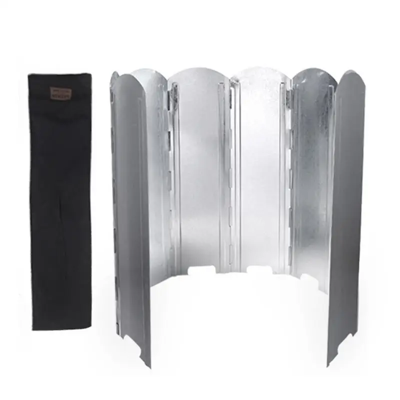 

Large Stove Wind Shield Foldable Wind Deflector Lightweight Windproof Camping Stove Board For Outdoor Picnic BBQ Gas Stove