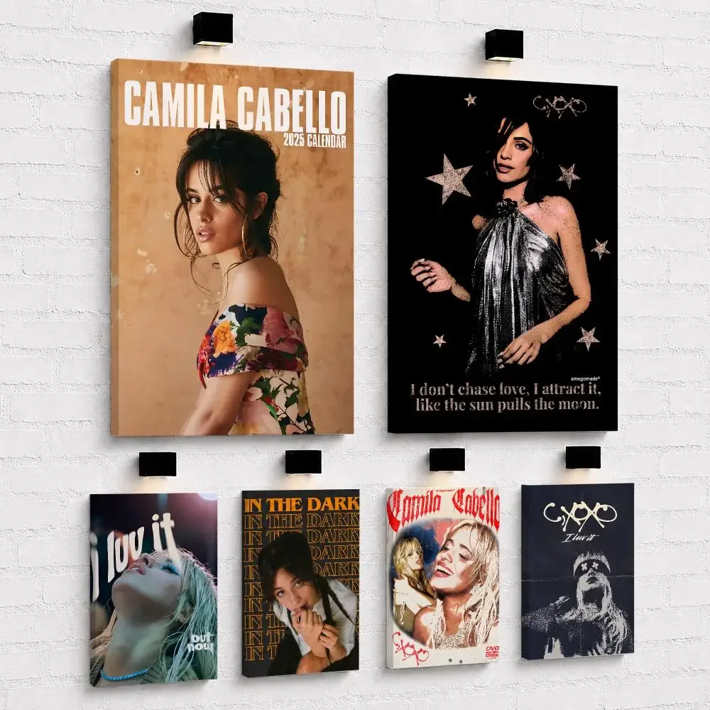 Glam Latin Singer C-Camila Cabello Framed Wall Painting Framed Canvas Wall Art Print | Modern Poster | Home Hallway Decor