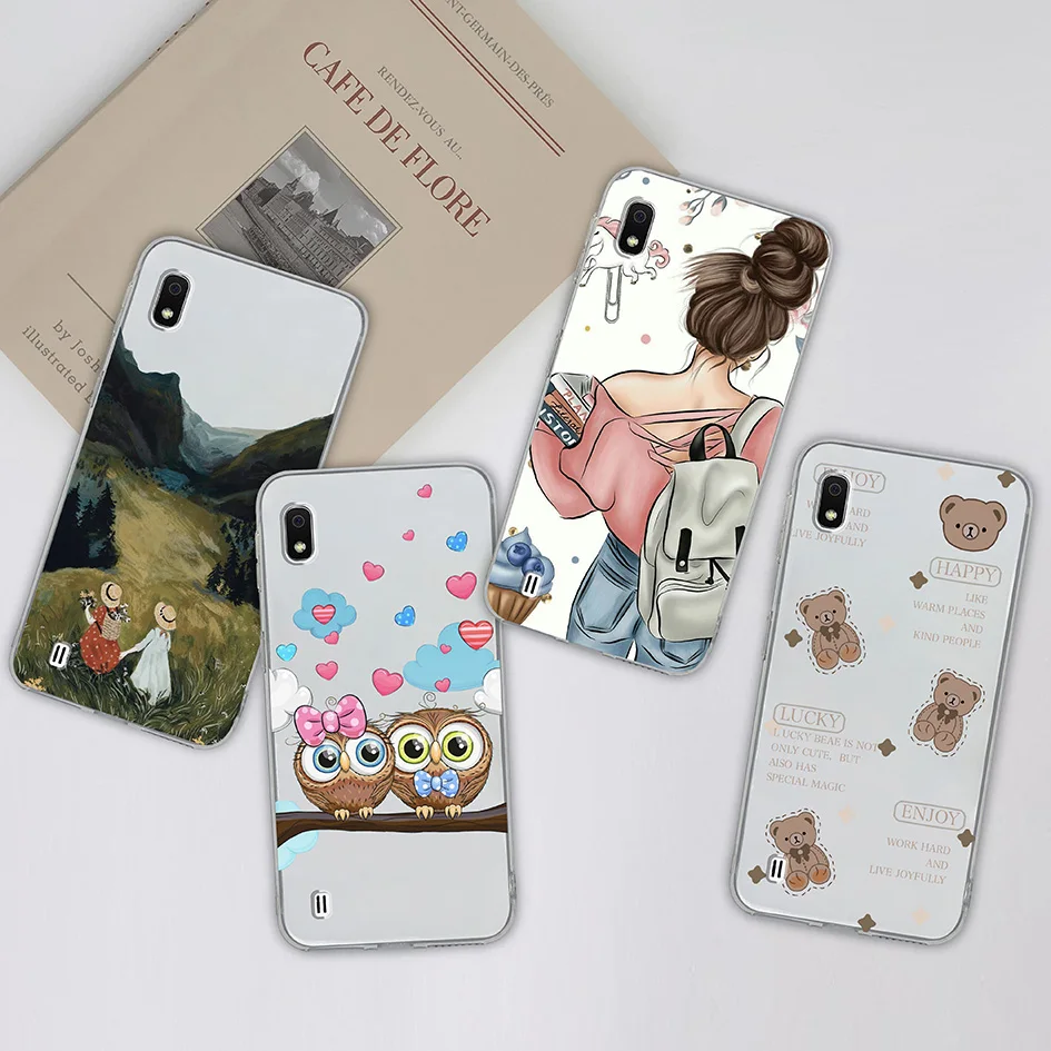 Per Samsung Galaxy A10 A10e A10s Cassa Del Telefono Della Copertura Posteriore Trasparente Antiurto In Silicone Per Samsung A 10e A10 s Funda Coque