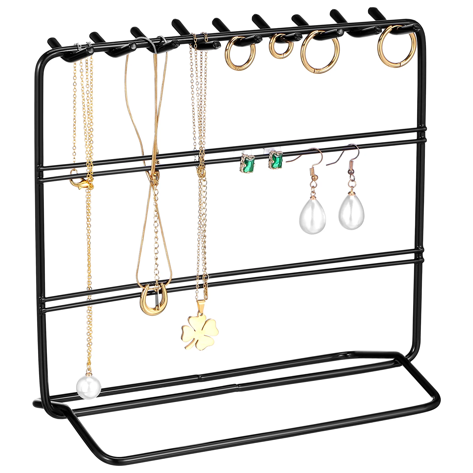 

Jewelry Display Earring Rack Holder Necklace Jewelry Display Stand Organizer Simple Storage Creative Design Large Capacity