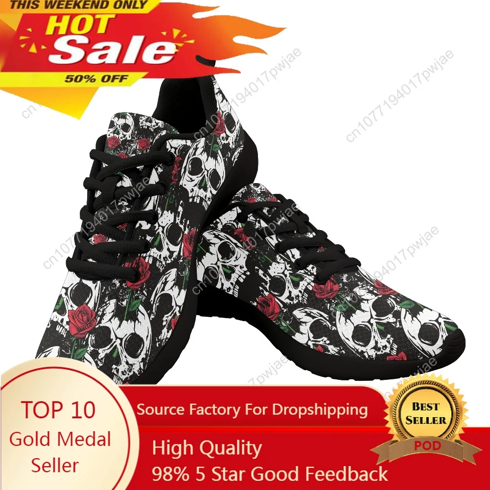 

Hot Sale Light Running Shoes Skull Comfortable Men Sneaker Breathable Non-slip Wear-resistant Outdoor Walking Women Sport Shoes