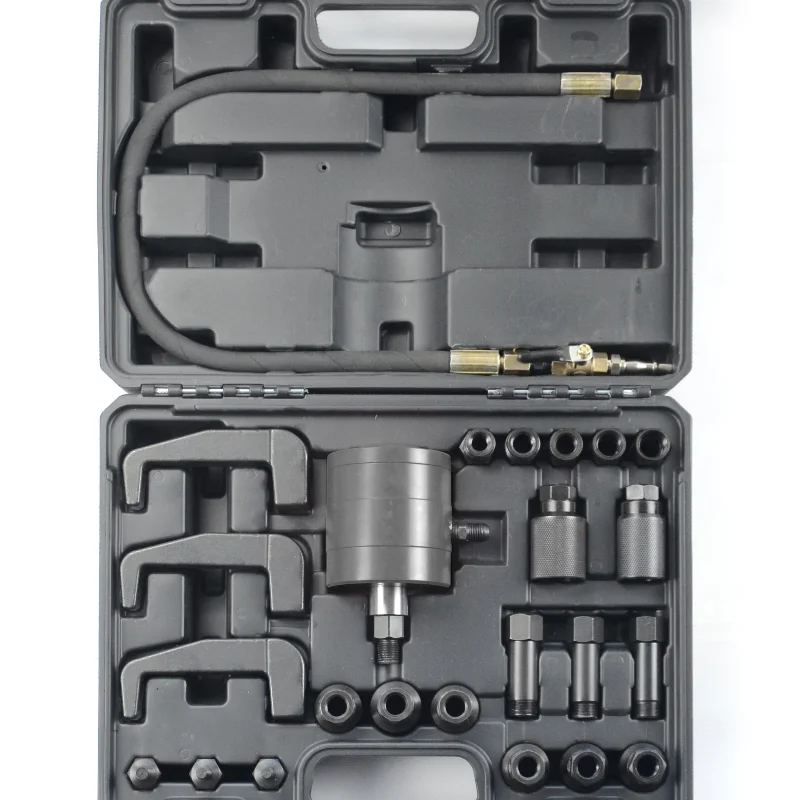 NEW Pro Diesel INJECTOR Puller Pneumatic Injector Extractor Puller Kit with 3PCS INJECTOR EXTRACTOR ADAPTORS
