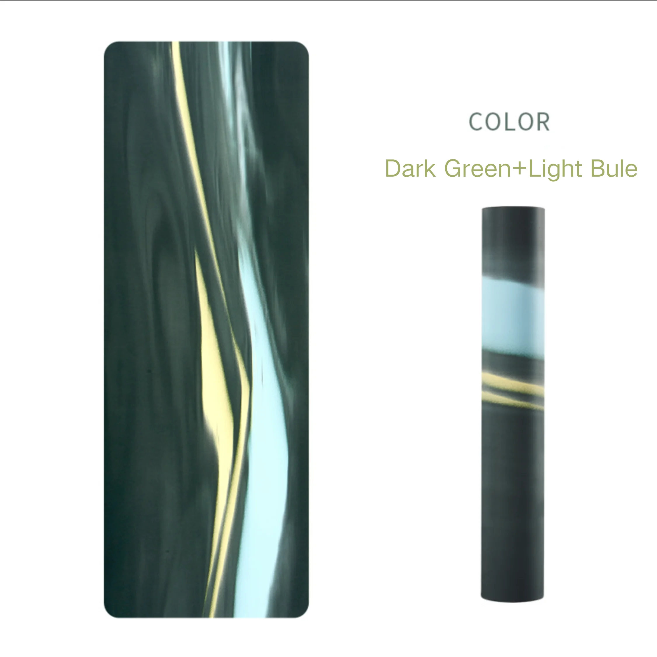 Color-Block Yoga Mat, Thickened, Non-Slip Exercise Mat for Home Fitness, 183*68 Cm.