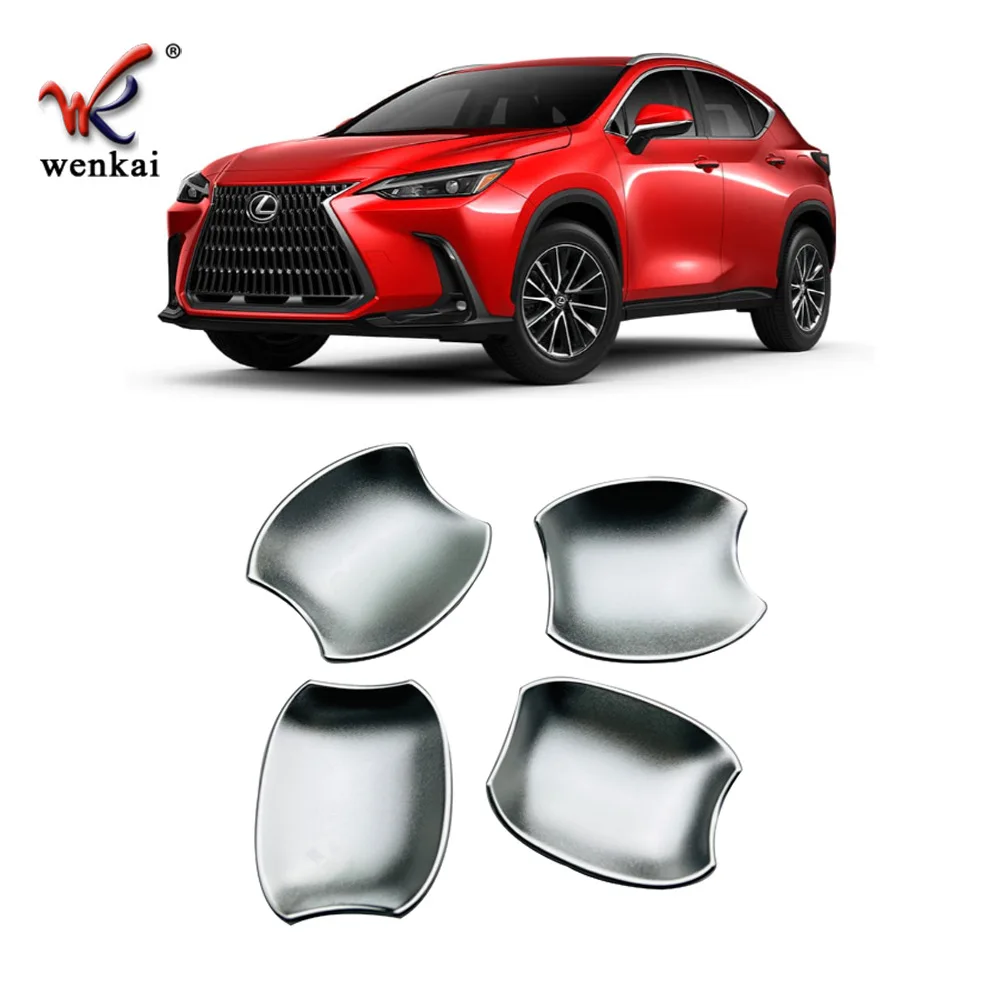 4PCS Chrome Outer Door Bowl Sticker For LEXUS NX260 NX350h 2022 Car Accessories