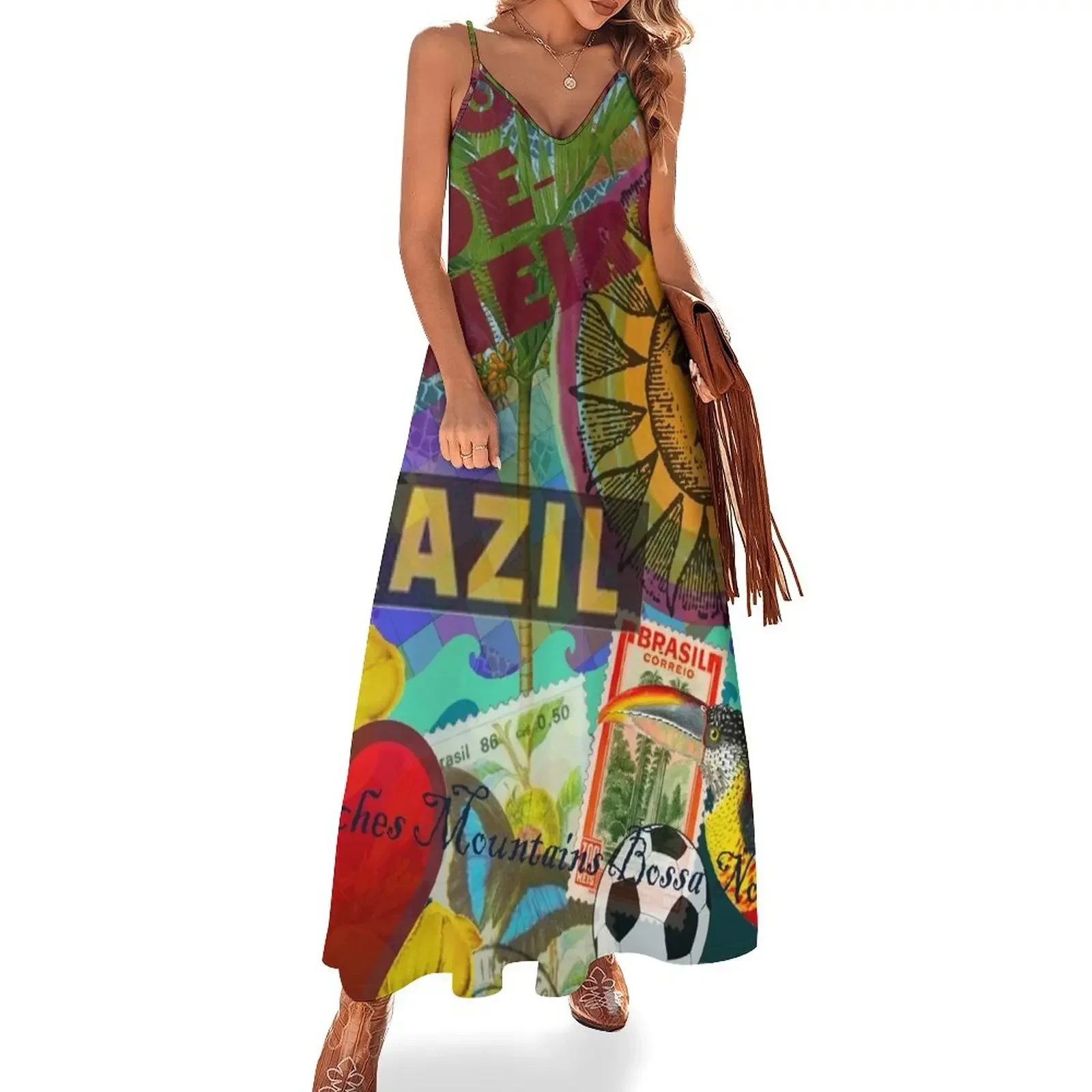 Rio de Janeiro Brazil Impanema Copacabana Sleeveless Dress women's summer clothing 2025 Aesthetic clothing Dress