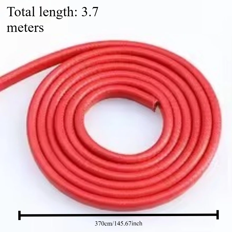 1 Roll (3.7 Meters) U-Shaped Rubber Sealing Strip,Reinforced with Stainless Steel Skeleton, Dustproof Anti-Scratch Sealing Strip