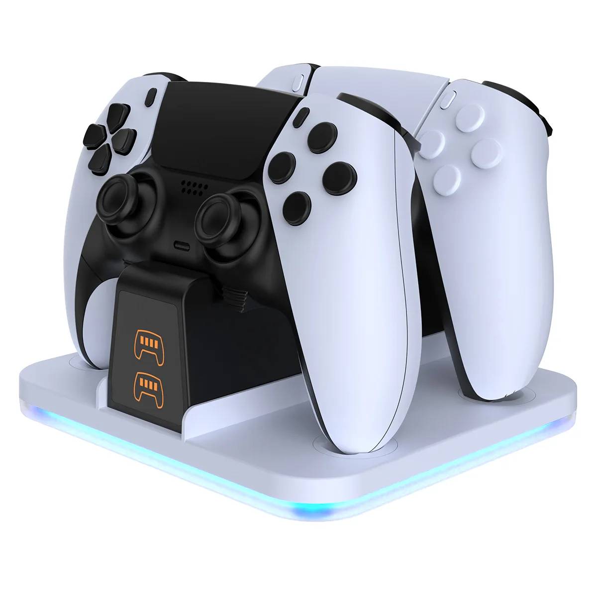 

PS5 game controller base charger - PS5 Elite Edition RGB 3A dual fast charger with LED power display PRO illuminated base SLIM