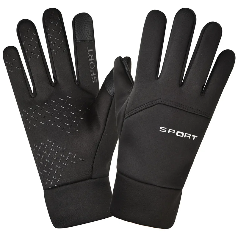 Guante para correr para deportes al aire libre de invierno, guantes cálidos con pantalla táctil para gimnasio, Fitness, guantes con dedos completos para hombres y mujeres, guantes mágicos tejidos