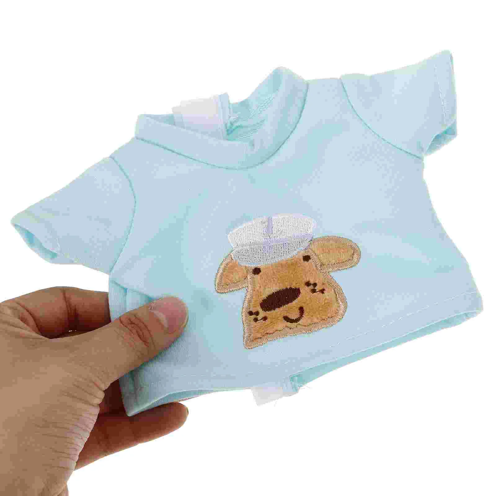 گڑیا کے لیے 10 انچ بھرے کپڑے Vinyl Baby Accessories Reborn Light Green Cotton Child