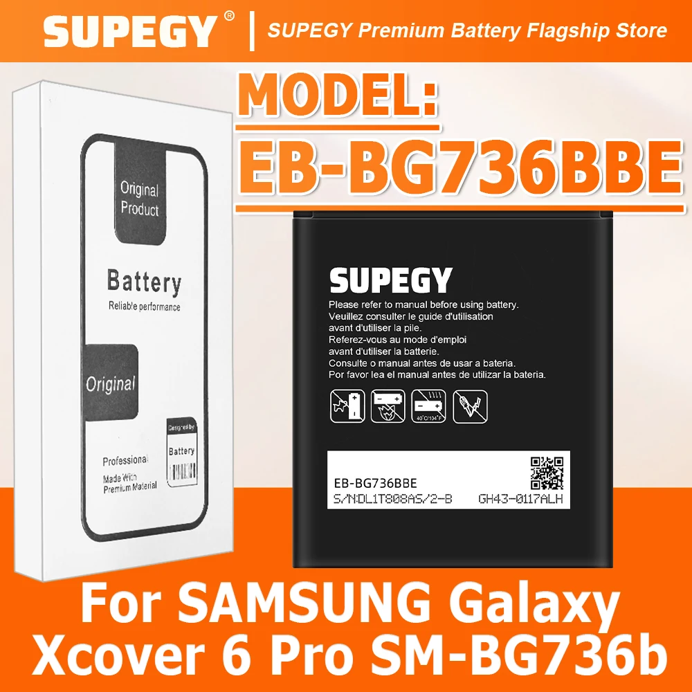 

Аккумулятор высокой емкости EB-BG736BBE для SAMSUNG Galaxy Xcover 6 Pro sm-bg736b + бесплатные инструменты
