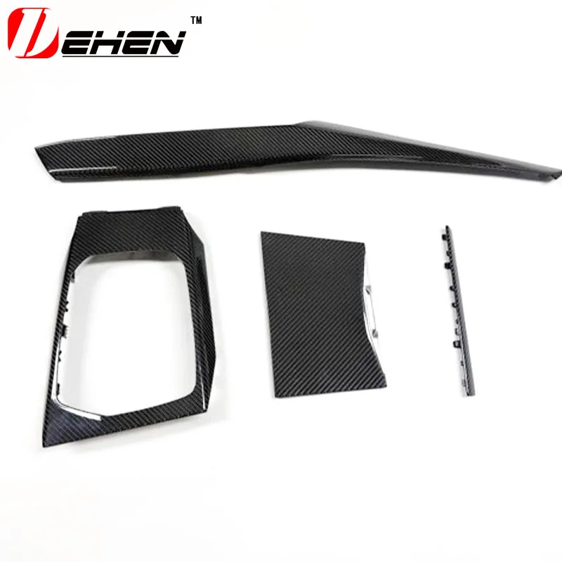 For BMW RHD M2 M3 M4 G80 G81 G82 G83 G87 Dry Internal Carbon Fiber Instrument Panel Center Console Shift Lever Replacem2020-2025