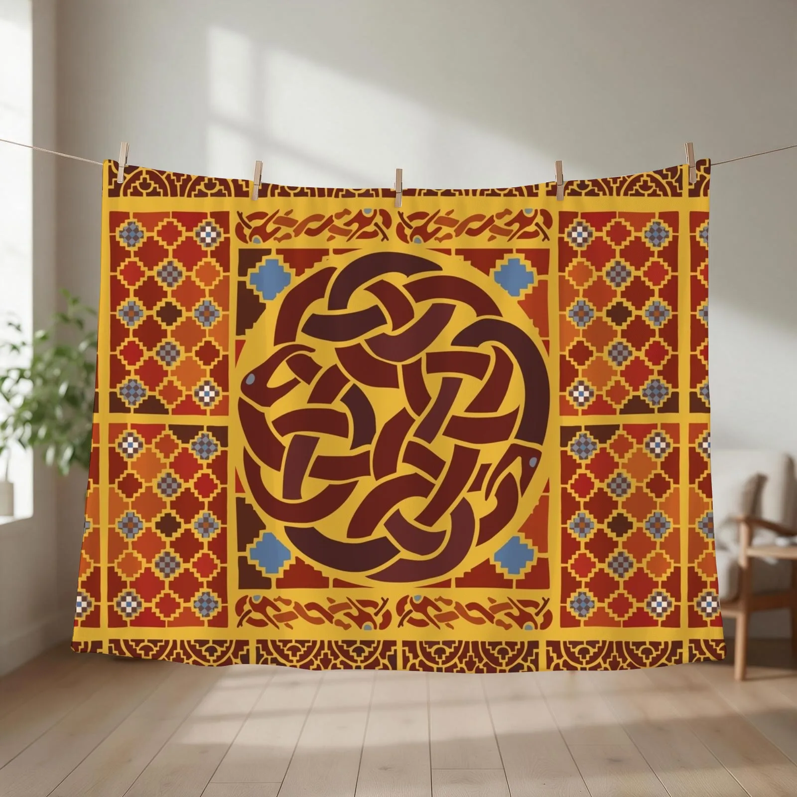 Imagining Sutton Hoo: R?dwald Throw Blanket Baby Picnic Tourist Winter beds Blankets