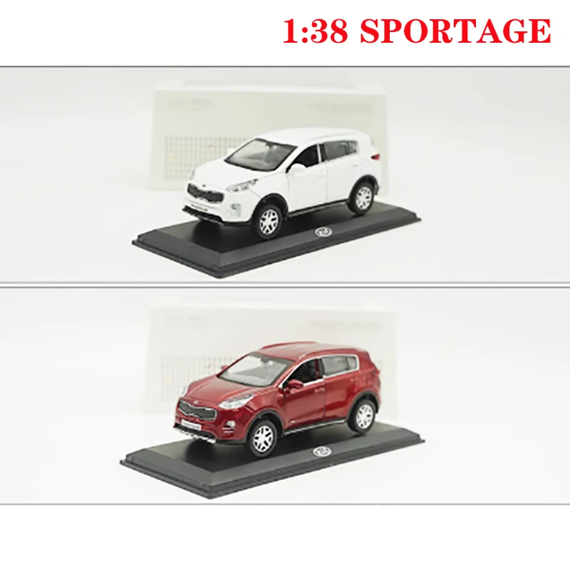 

Литой под давлением масштаб 1:38 SPORTAGE внедорожник, модель автомобиля из сплава, готовый продукт, орнамент, имитация коллекции игрушек, подарок, статический дисплей