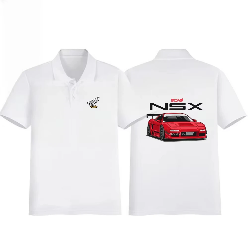 

Honda 25 гоночная одежда, брендовая простая мужская рубашка-поло с принтом, приятная для кожи, дышащая, с короткими рукавами, свободная футболка с лацканами для верховой езды