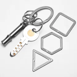 Creative Titanium Key Ring Lightweight Men Women Titanium Keychain for Car Key Rings Holder Quickdraw EDC Tool Male Gift Gadgets