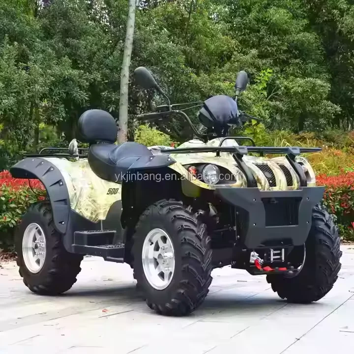 Single Cylinder 500cc 4-Stroke Water Cooled ATV with Automatic Transmission Manual Choke Equipped Differential Lock