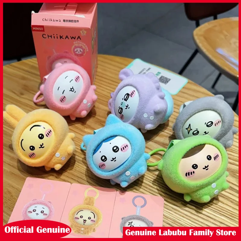 

Miniso Genuine Chiikawa Pajamas Change Face Series Vinyl Blind Box Kawaii Action Figure Suprise Box Desk Decor Kawaii Gift