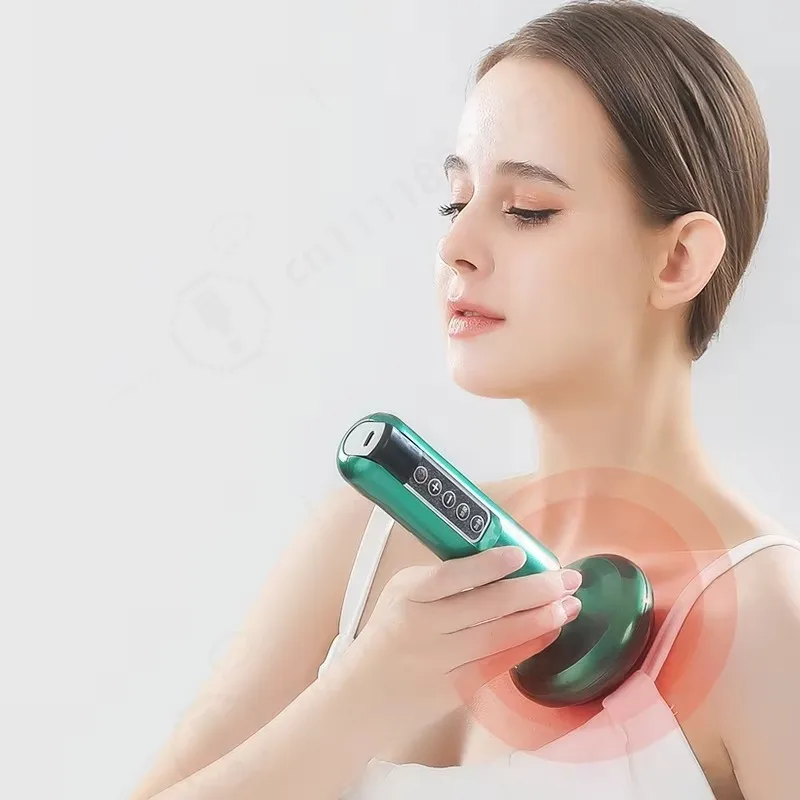 Handheld Electric Scraping , Heating Body Massage Tool, Portable Home Full‑Body Gua Sha Therapy Device