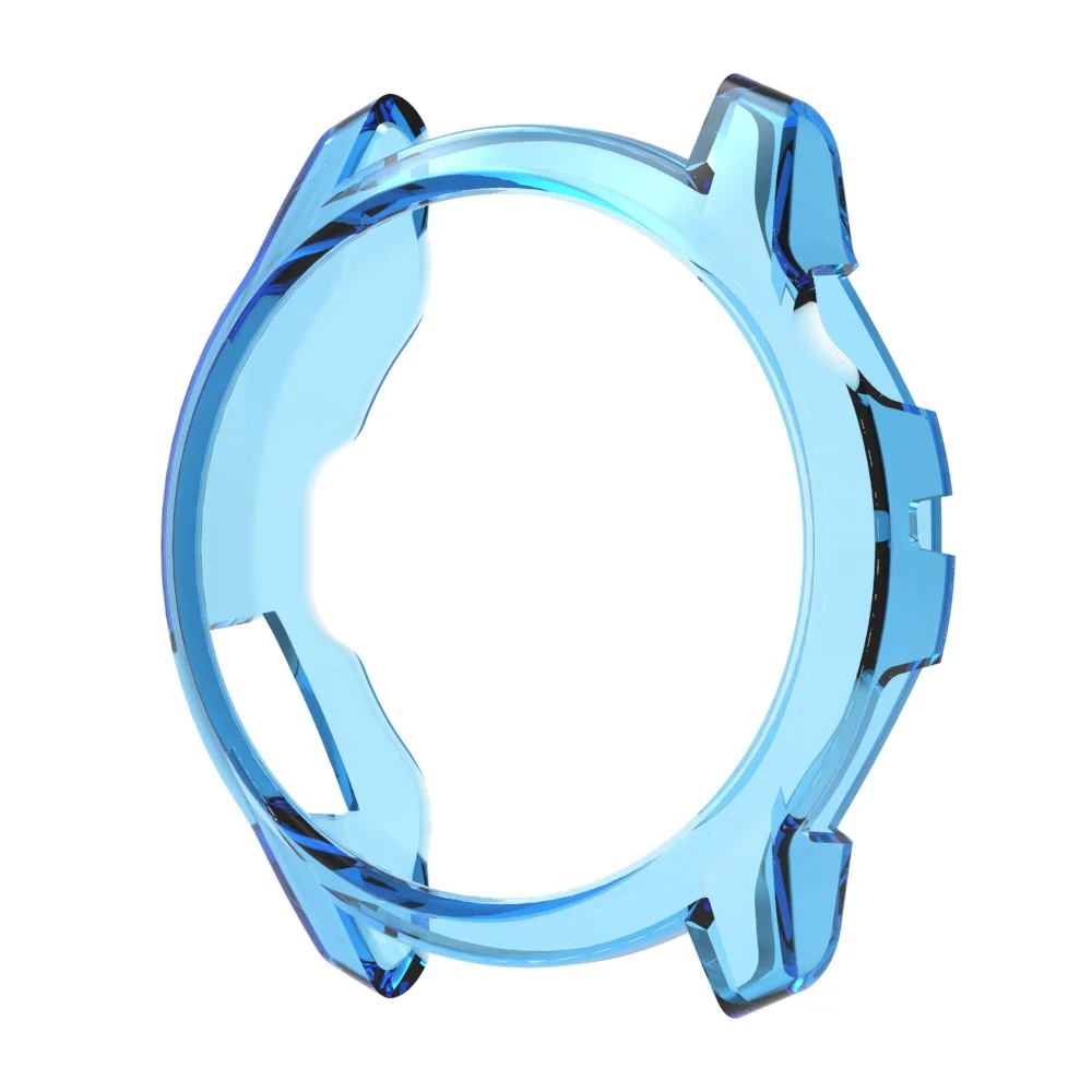 For Coros Pace 4 Protective Watch Case Soft TPU Hollow Out Cover - Transparent Blue