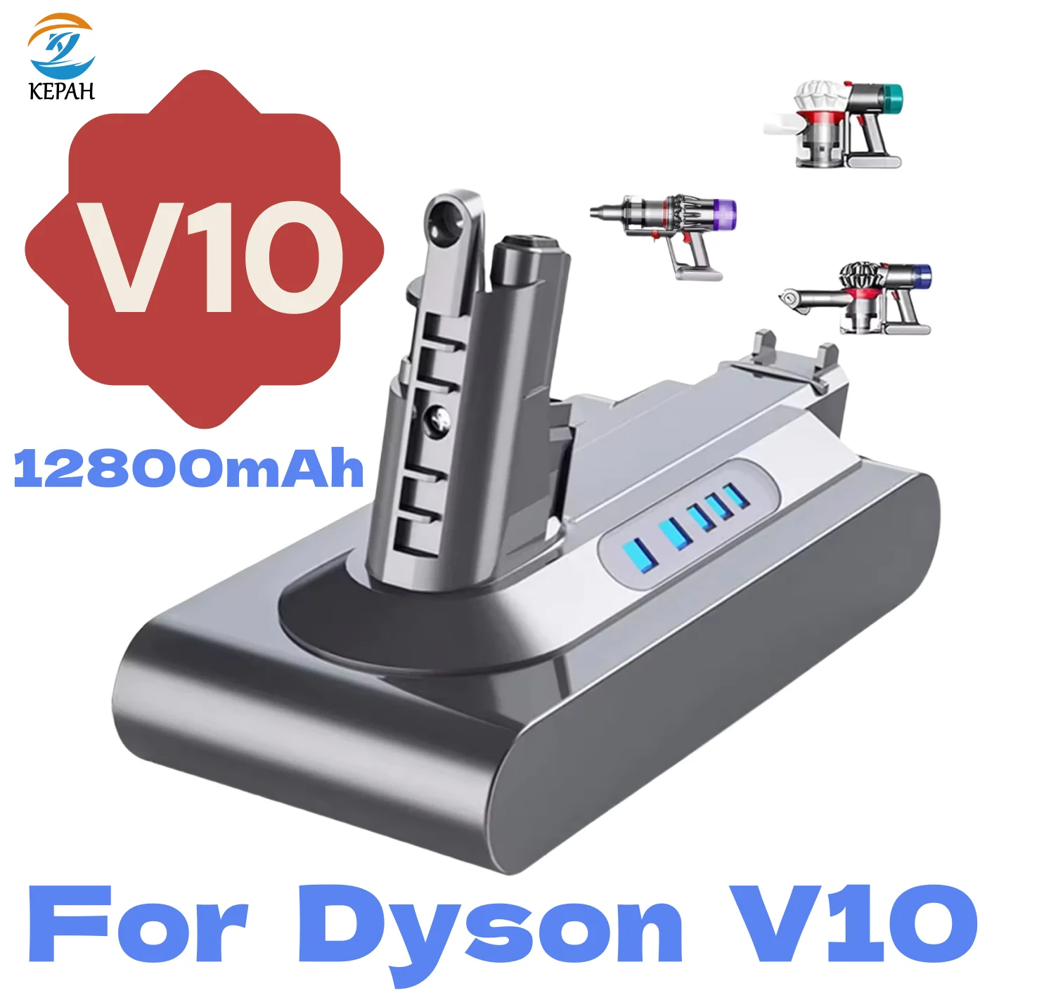 

Подходит для пылесоса Dyson V10 Аккумулятор SV12 7-CELL (206340) SV14 7INR21/70 Сменный литий-ионный аккумулятор 25,2 В 12800 мАч