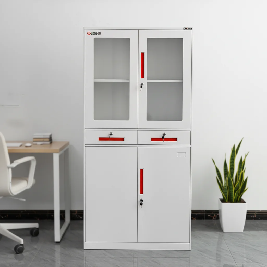 Customized Modern Foldable Archives Filing Cabinets Metal Office Furniture with Two Drawers for Gym and Outdoor Use