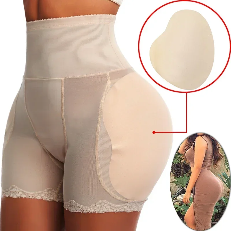 Women Hip Enhancer Body Shaper Butt Lifter Shapewear Underwear Pad High Waist Trainer Plus Size Tummy Control Panties