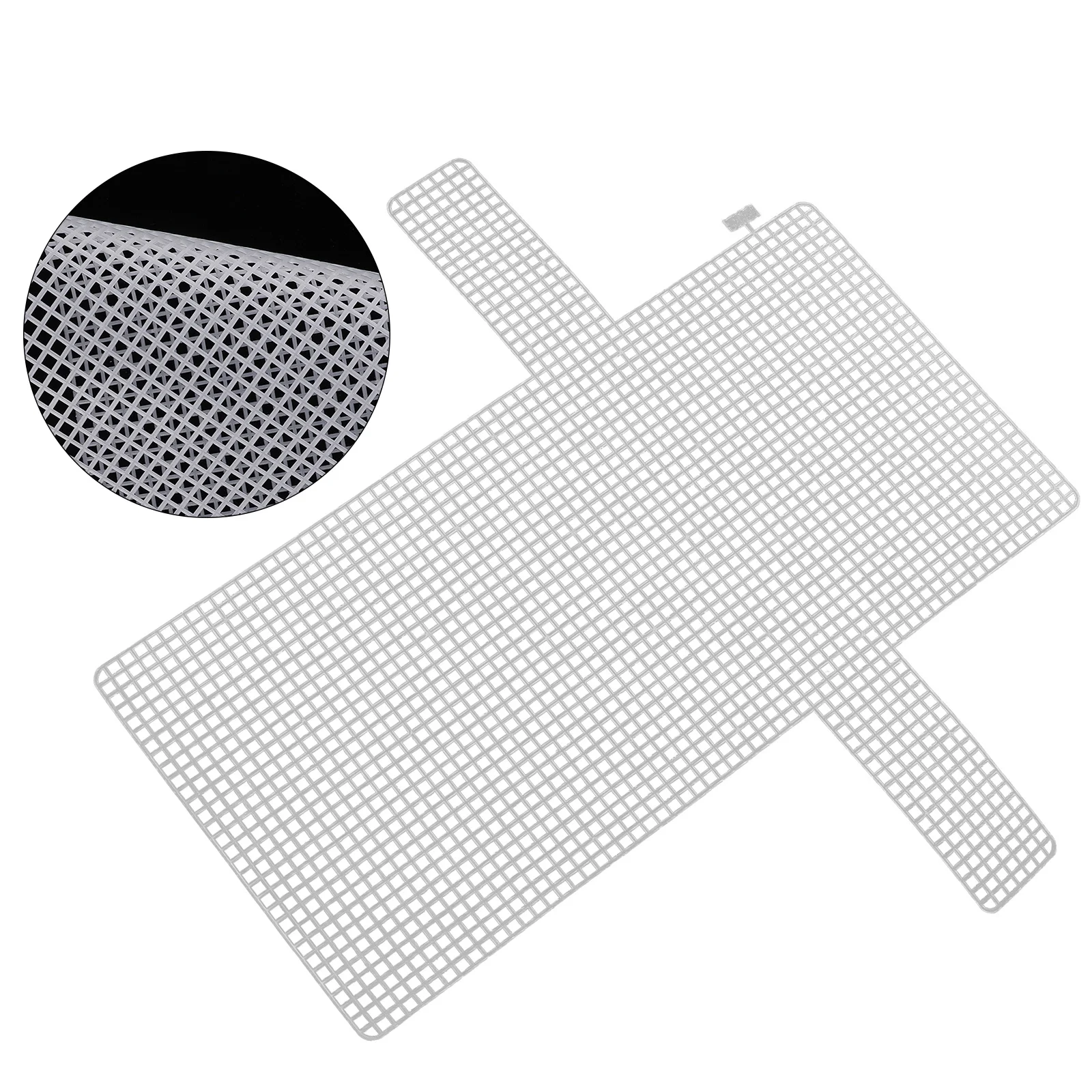 

4Pcs DIY Mesh Sheets Plastic Grid Canvas Pieces for Bag Lining Sturdy Craft Material Handmade Projects Supplies