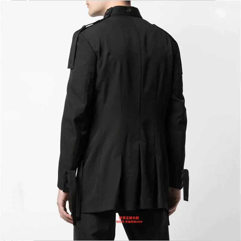 【custom】 Personality of the young casual dark Korean version of the suit fashionable men loose suit jacket