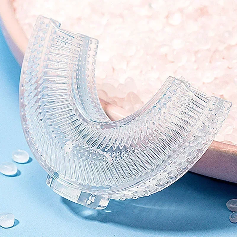 U Shape Toothbrush for Kids, Escova de Dentes para Crianças, Cuidados Dentes para Limpeza dos Dentes, Escova do bebê, Assistência Odontológica, 360 °