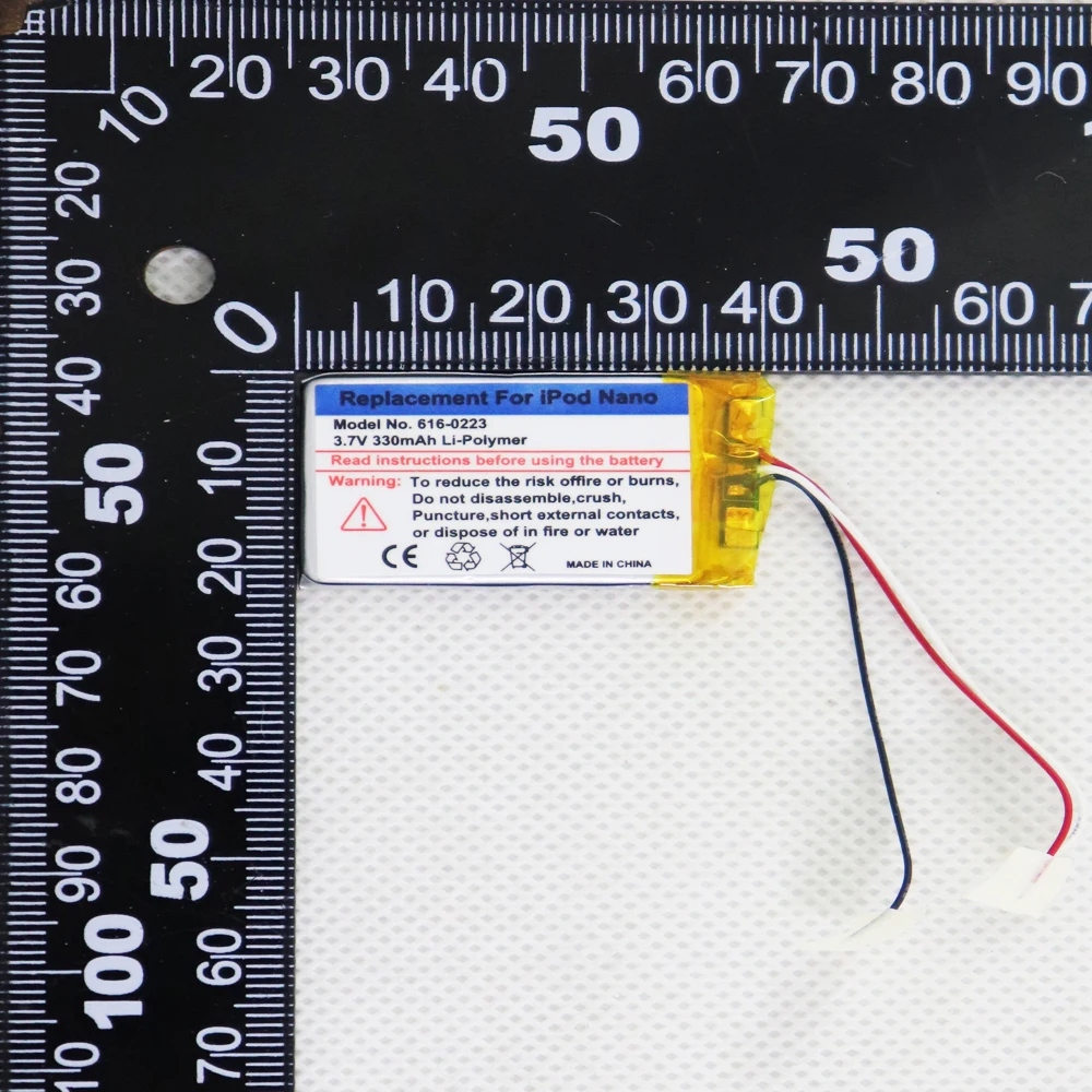 2 قطعة 5 قطعة 10 قطعة 20 قطعة 330 مللي أمبير المدمج في بطارية آي بود Nano1 616-0223 استبدال البطارية 2 جرام 2nd الجيل MP3