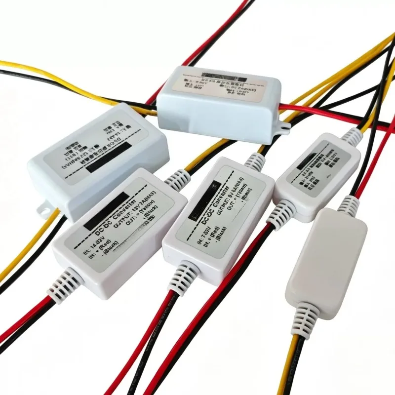 DC‑DC Buck Power Converter 48V 24V 12V to 12V 5V 3.3V Voltage Regulator Module With Housing