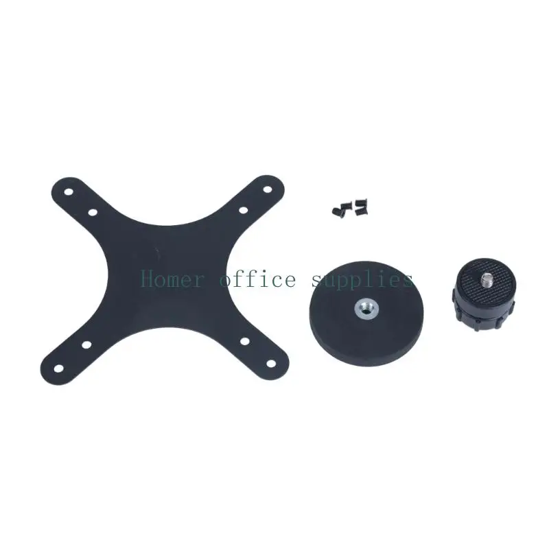 K43B Ball Head Monitor Mount Adapter for Portable Displays, VESA Plate with Rotating Viewing Connection for Desk Use