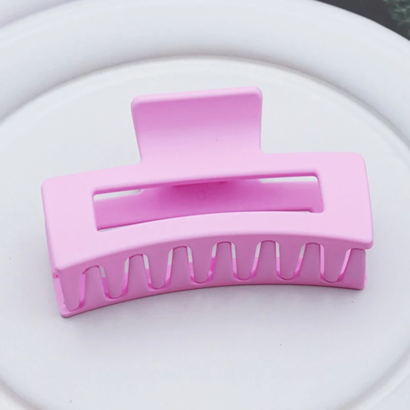 Koreanische Frauen Mädchen Kunststoff Haar Krallen Haar Clips Headwear Große Größe Haarnadel Krabben Haarspange Mode Ornament Haar Zubehör – Detail 8