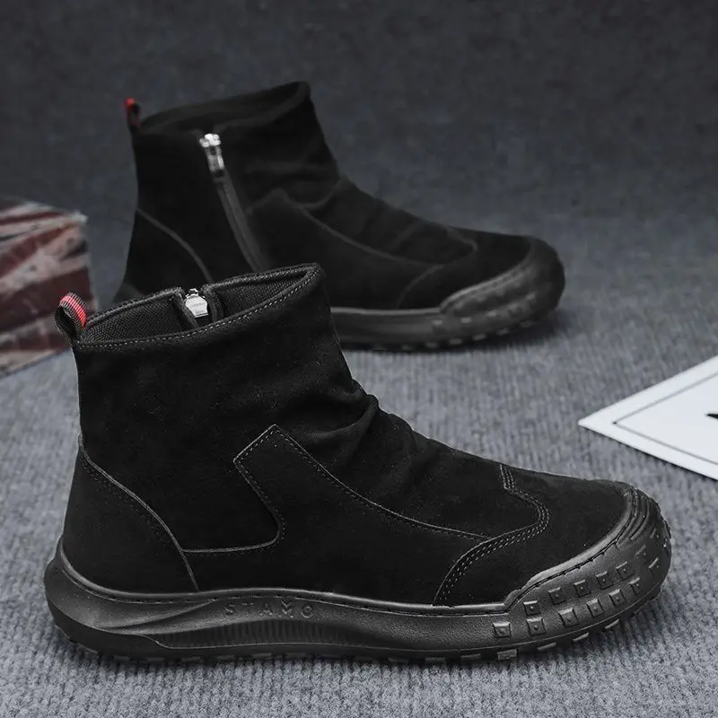 Men Rotating Button Labor Shoes Anti Smash Anti Puncture Safety Work Boots Steel Toe Casual Sport Free Shipping Male Footwear
