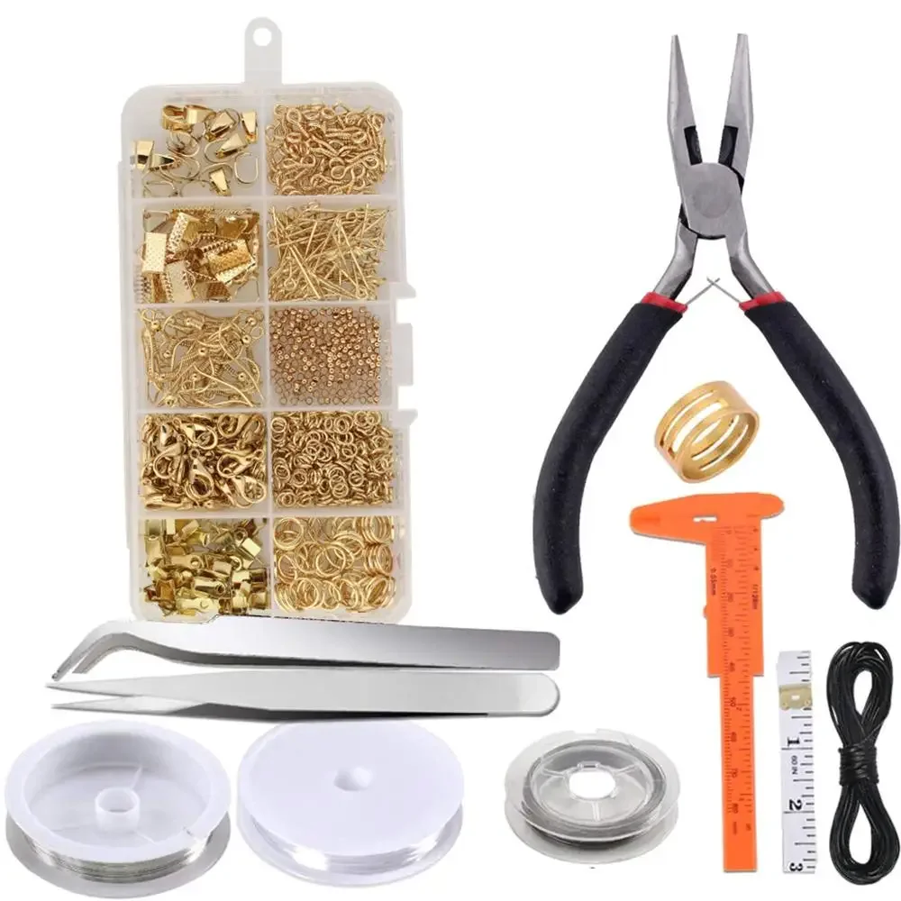 

DIY Jewelry Making Starter Kit Necklace Bracelet Earrings Set