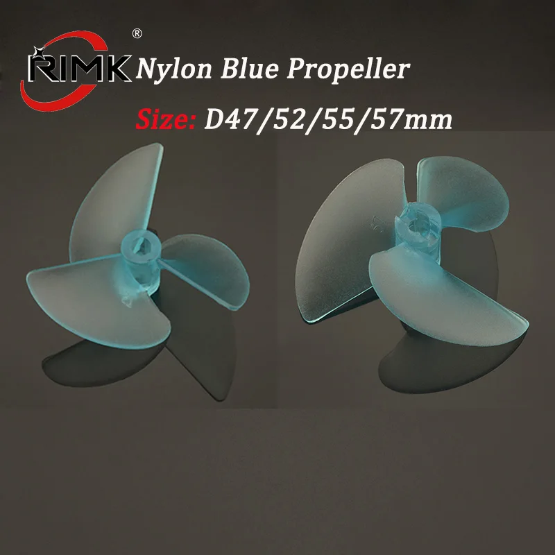 1pc High Strength Blue Nylon Propeller 3 Blades Propellers for 4.8mm Shaft Fits 4.8mm Drive Dog Rc Boat Model Boats
