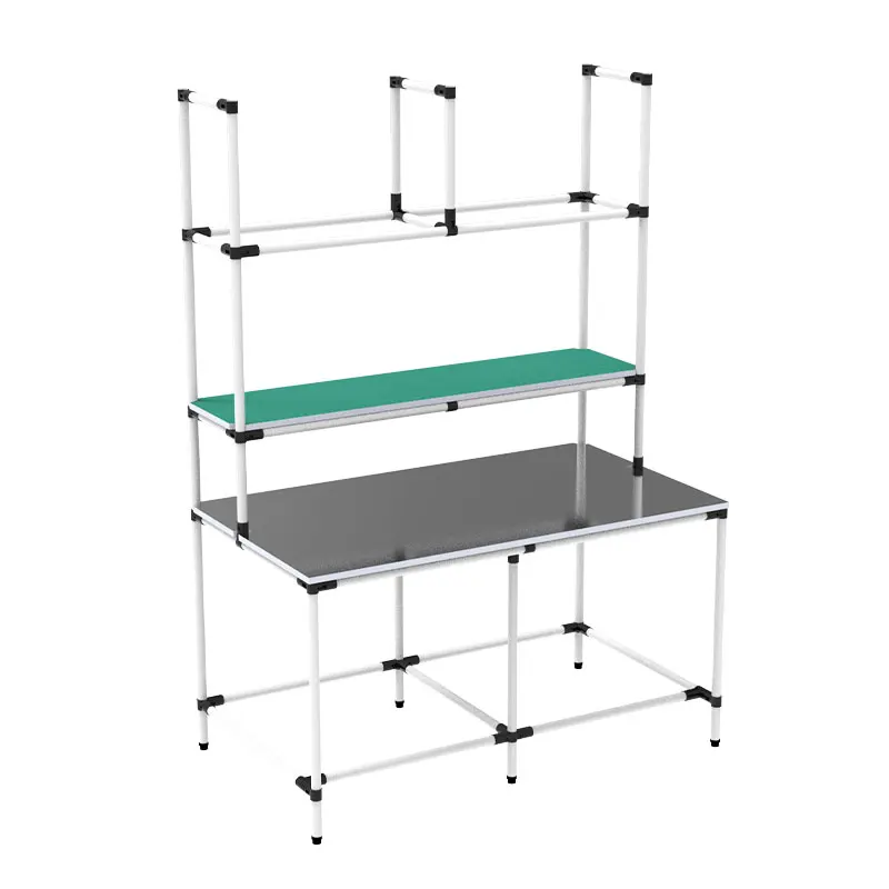 Table d'emballage antistatique pour commerce électronique, établi d'emballage d'entrepôt, tube maigre express, établi de fil machine d'atelier