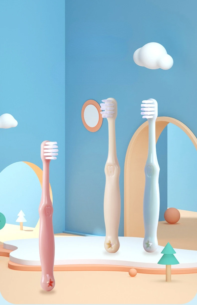 3-5 Years Old Pineapple Duck Children\'s Toothbrush Feather Soft Filament Soft Bristle Toothbrush Cartoon Baby Toothbrush