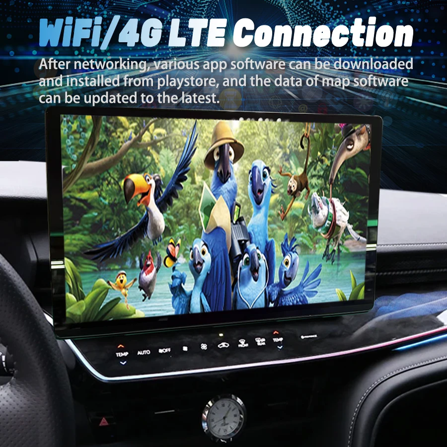 2K 13.3 بوصة شاشة أندرويد لتويوتا كامري 2024 سيارة لتحديد المواقع Carplay السيارات ستيريو الوسائط المتعددة 4G WIFI رئيس وحدة مشغل الراديو العرض