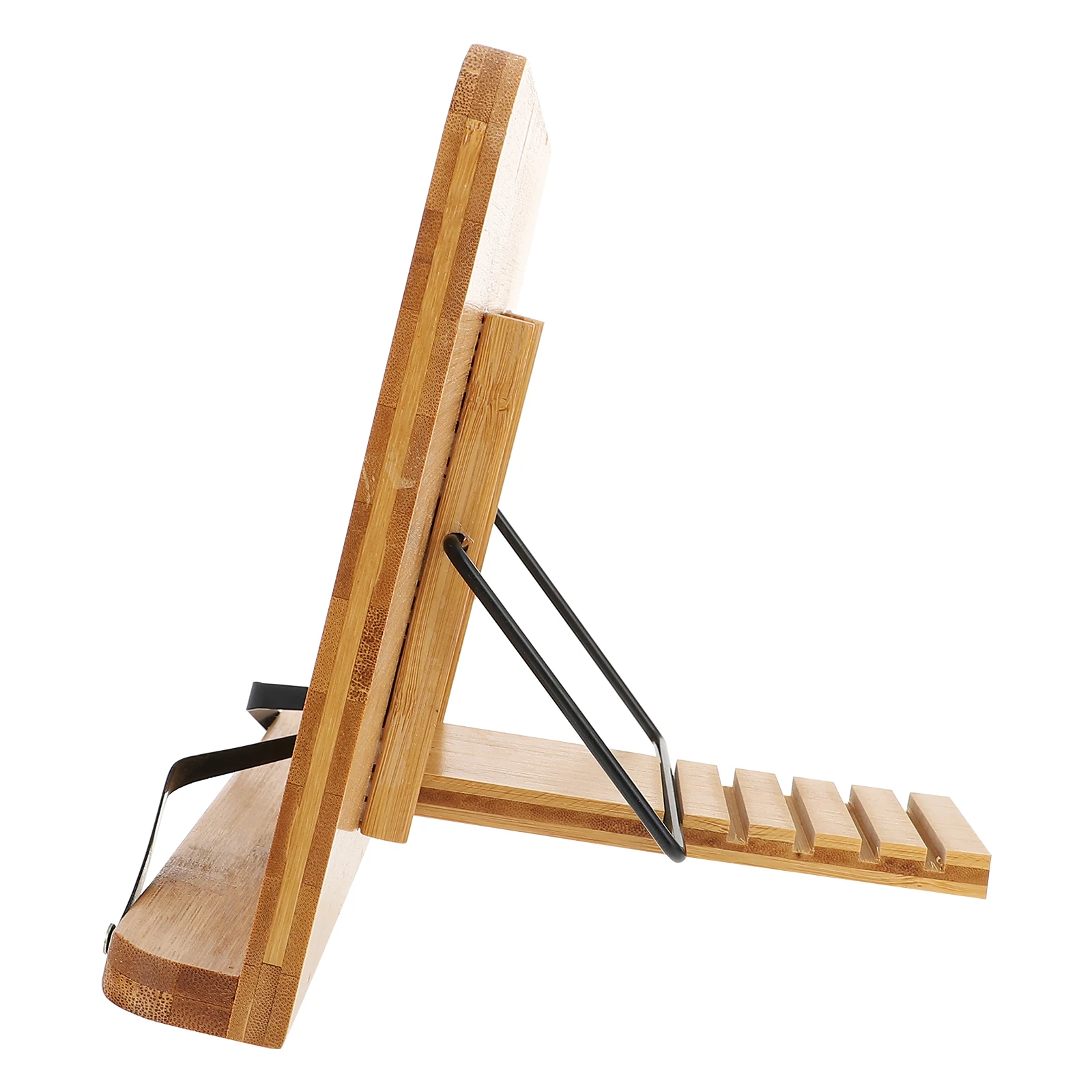 

1Pcs Reading Rack Bamboo Simple Desktop Bookshelf Multifunctional Book Holder for Kids Student Reading Stand