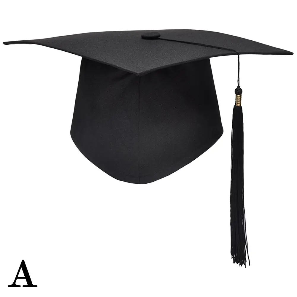 Abschluss-Roben-Set für Erwachsene, Universitäts-Akademikergewand, gewebte Doktor- und Master-Robe mit Kappe und Kapuze für Hochschulabschlusszeremonien – Detail 5