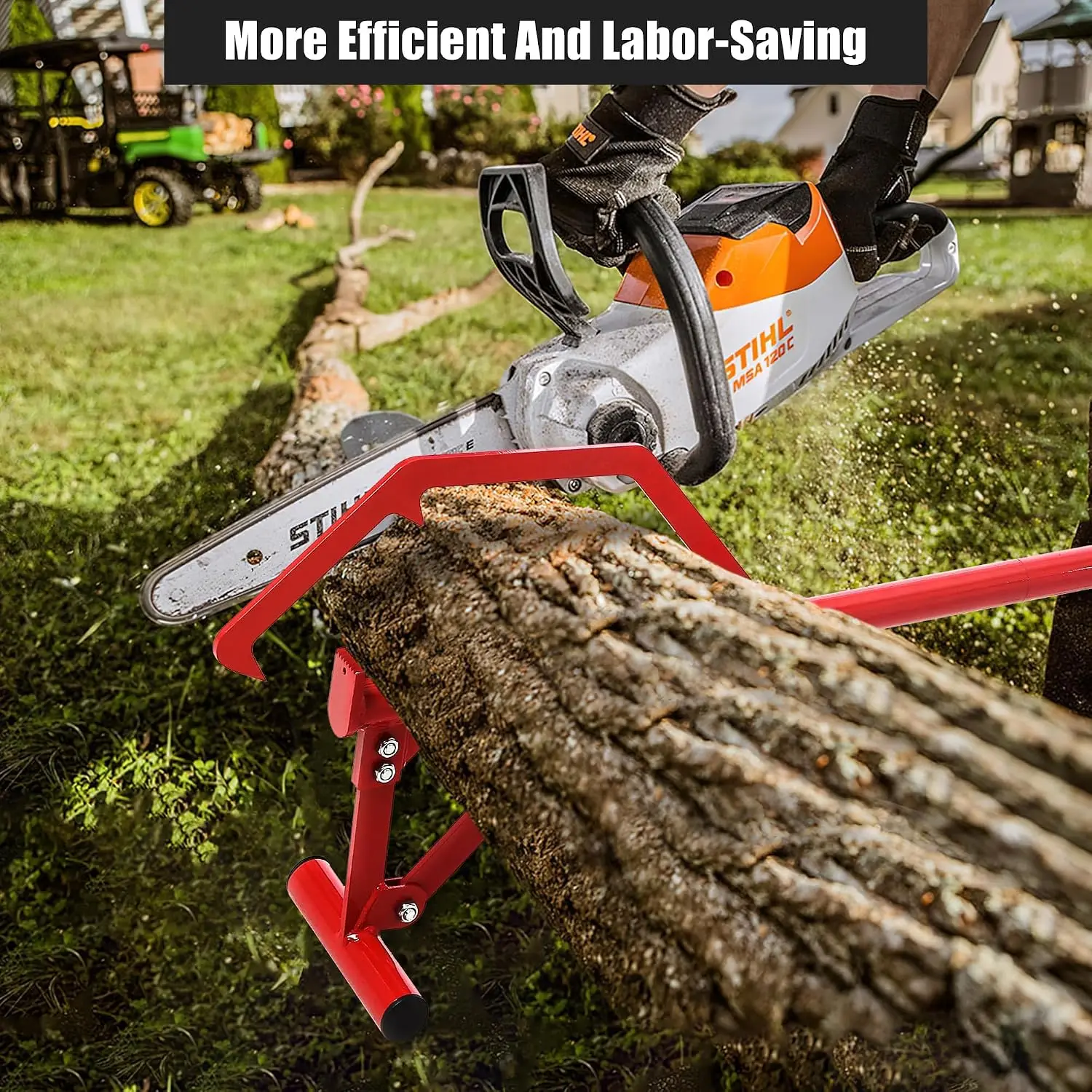 51Inch Long Handle Tree Log Lifter Steel Rainproof Log Roller Cant Hook Jack Tool for Transportation Logging Tool  for Secure Gripping