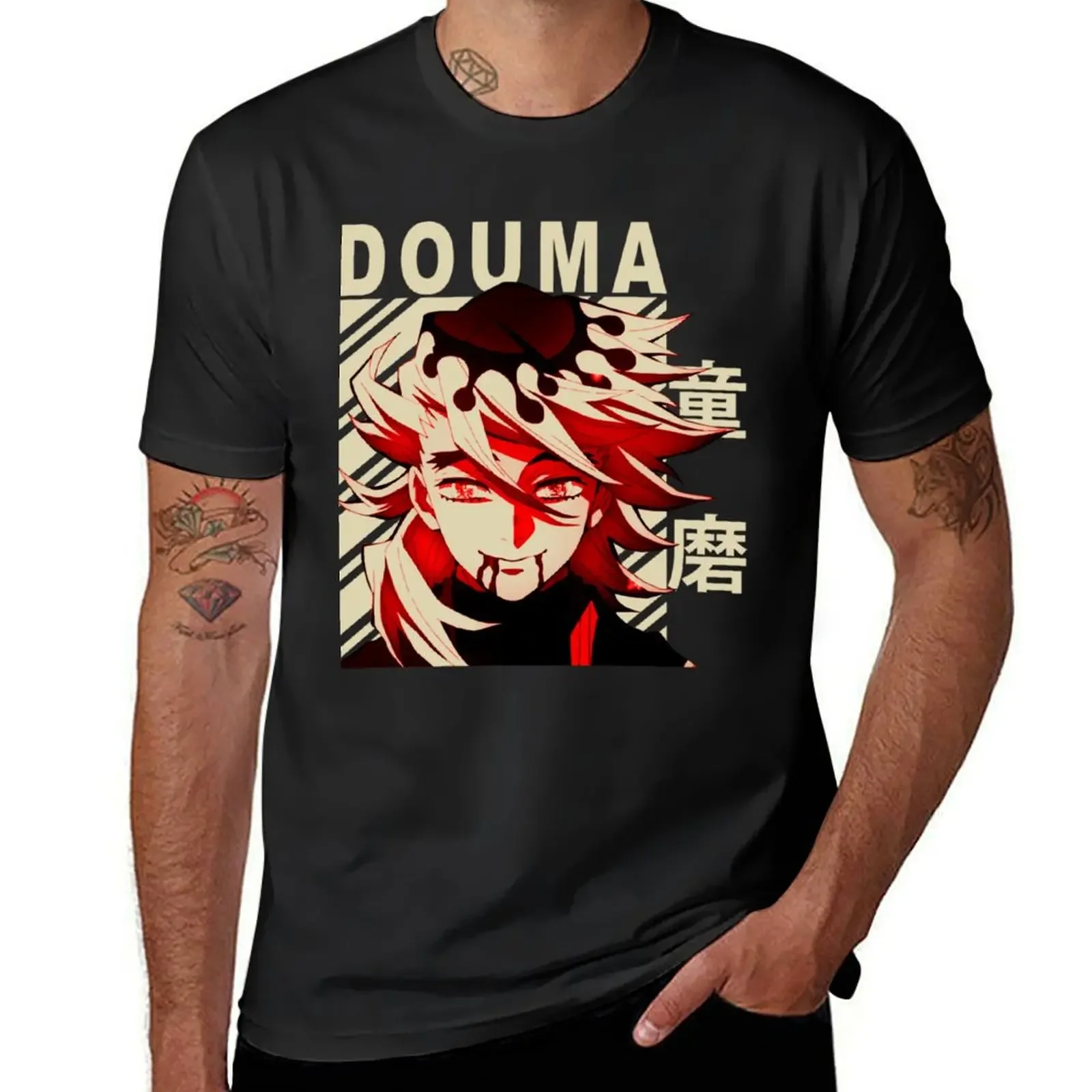 Douma Vintage T-Shirt shirts graphic tee Short sleeve tee rapper graphic tees heavyweights mens t shirts casual stylish