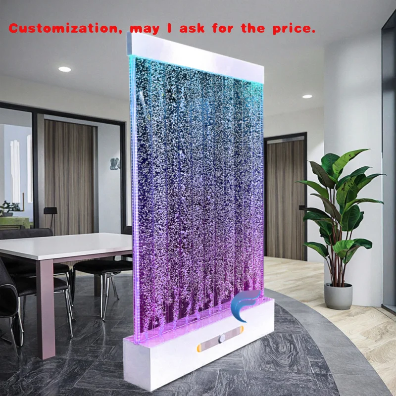 custom.Hot Selling LED Changing Color Acrylic Bubble Screen Decoration Panel Bubble Wall