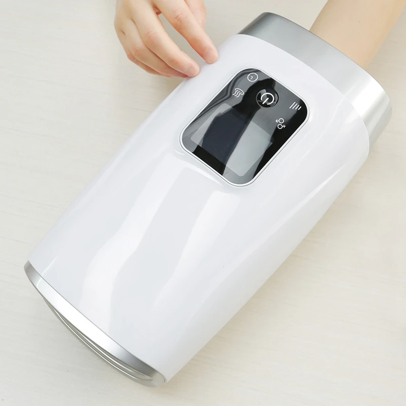 Massaggiatore elettrico per le mani terapia antidolorifica compressione dell'aria calore cura delle mani delle dita