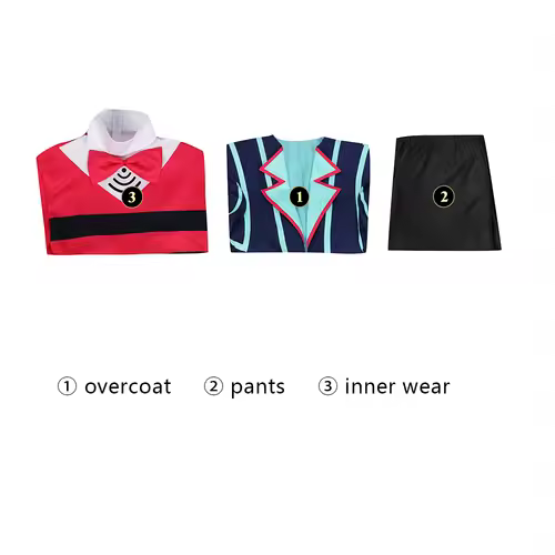 Vox Cosplay Costume Cartoon Hotel Top Pants Full Set Disguise Halloween Carnival Suit - Image 6