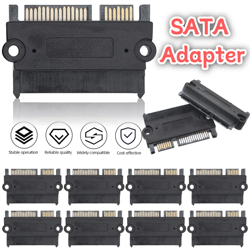 

Конвертер передачи данных SATA «папа-мама» 10-1 шт. Прочный 22-контактный конвертер данных «папа-мама» SATA в SATA Адаптер SATA в SATA