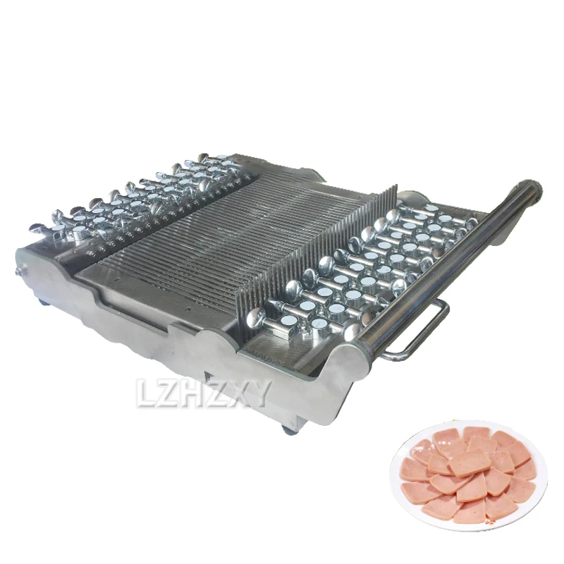 Manual Slicer Machine 6-30mm Hand Press Cutter Machine for Pork Luncheon Meat Ham Soap Slicing Tool